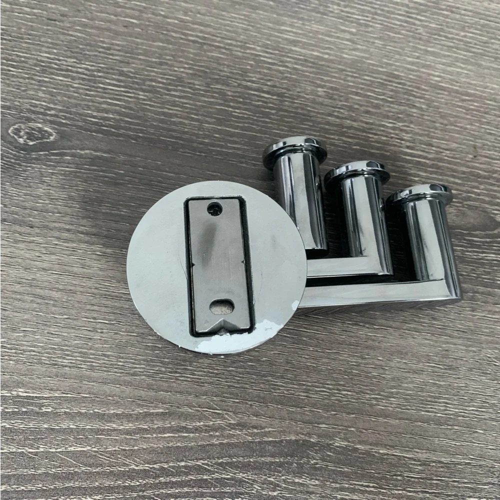 Ginger Kubic Pivoting Triple Robe Hook 4610T/PC Chrome Towel